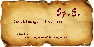 Szatlmayer Evelin névjegykártya