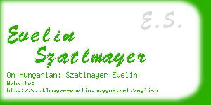 evelin szatlmayer business card